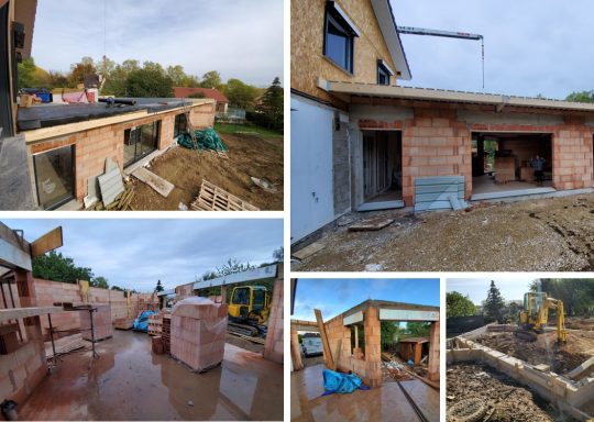 Extension de la maison avant